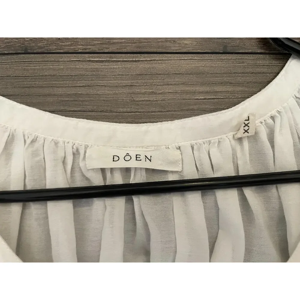 $168 Doen White June Top XXL - Picture 7 of 7